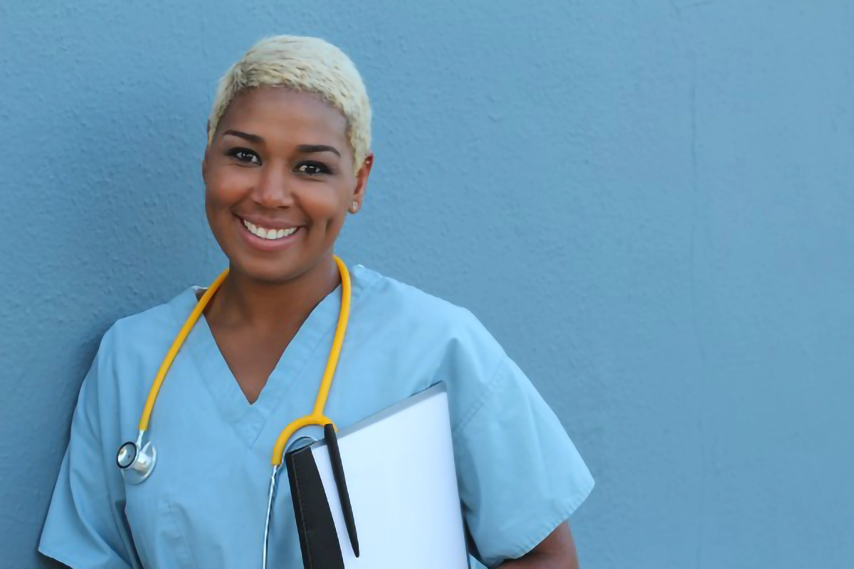 A smiling doctor